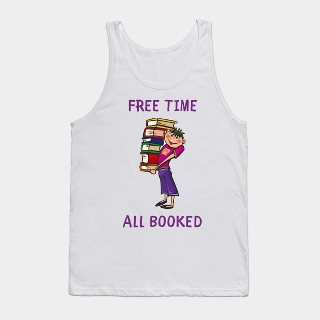 Free time all booked Tank Top by IOANNISSKEVAS